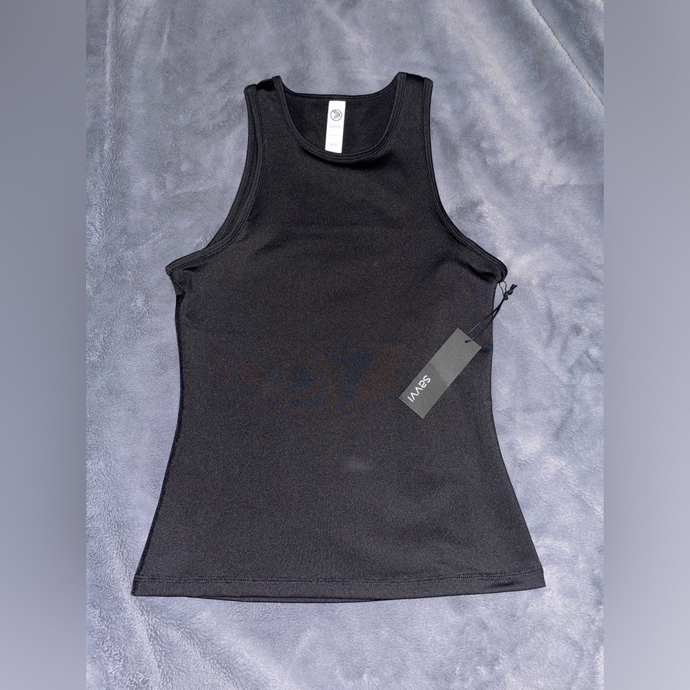SAVVI Black Athletic Tanktop